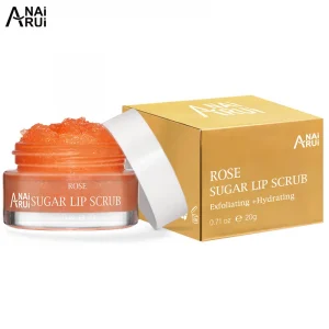 Private label organic natural Rose sugar lip scrub hydrating moisturizer exfoliating Rose lip care scrub